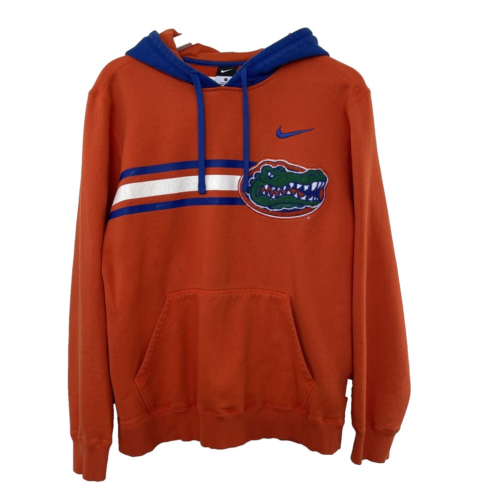 Nike Florida Gators Men's Hoodie Sweatshirt Small Orange Gator Logo UF NCAA